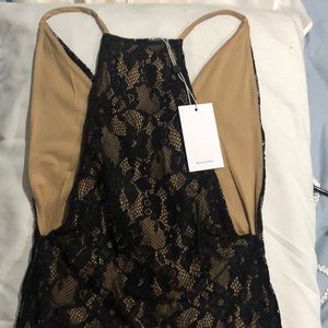 lovers and friends wyatt bodysuit in black